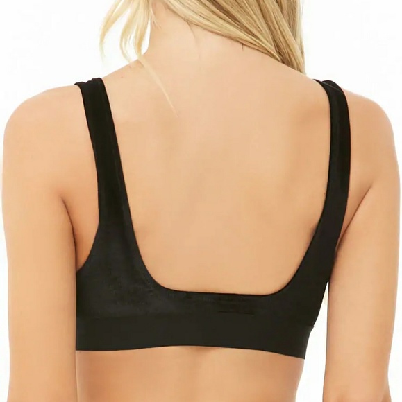 Black Velvet Bralette - Picture 2 of 2